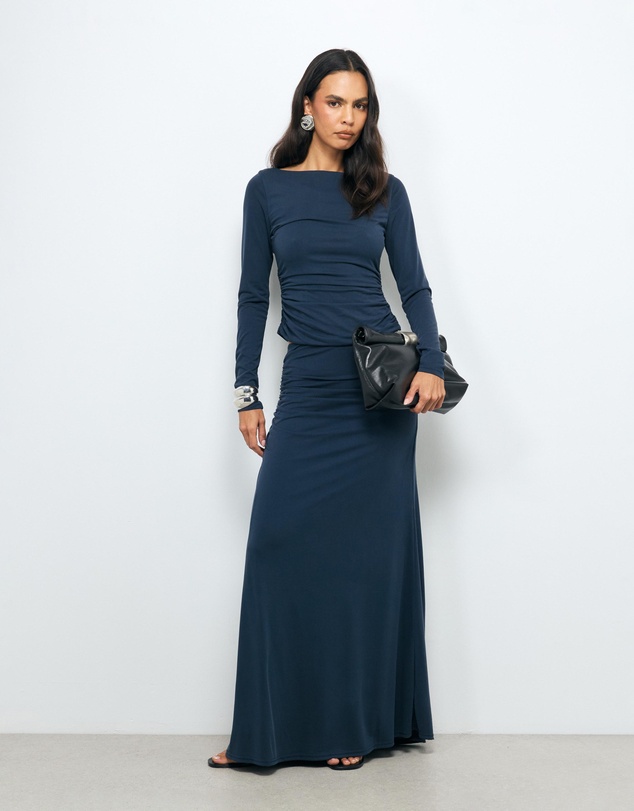 AERE - Ida Cupro Maxi Skirt