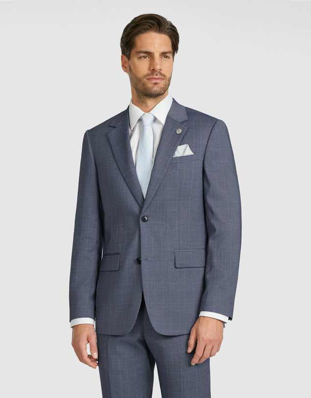Tarocash - Delton Slim Check Suit Jacket