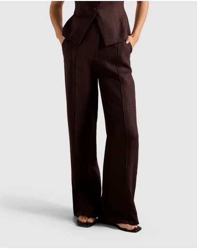 Forever New - Posey Linen Wide Leg Pants