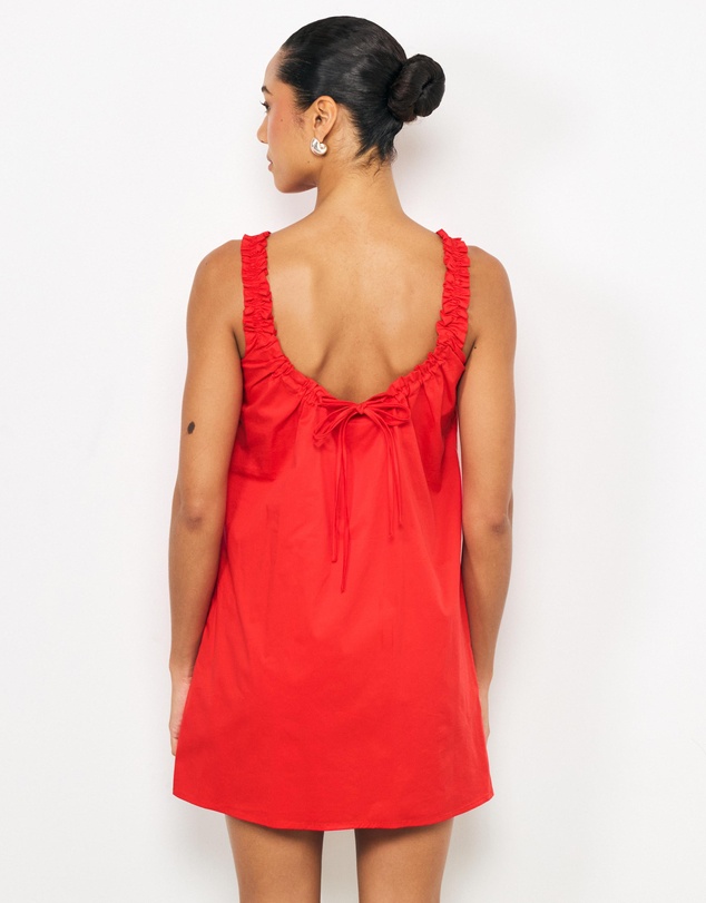 AERE - Vaila Cotton Mini Shift Dress