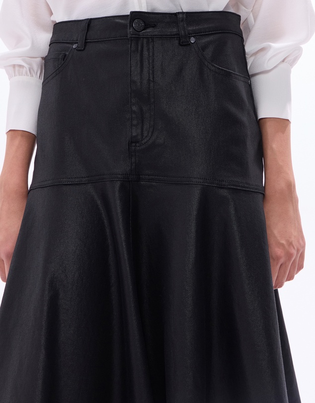 Marcs - Cosmic Coated Denim Skirt