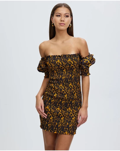 Third Form - Blur Out Off Shoulder Dress