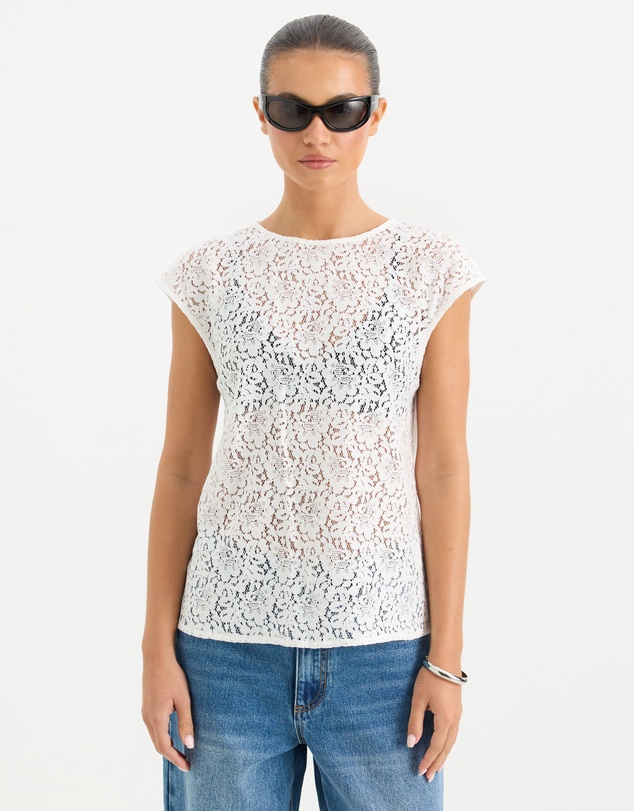 Calli - Alma Sheer Lace Tank