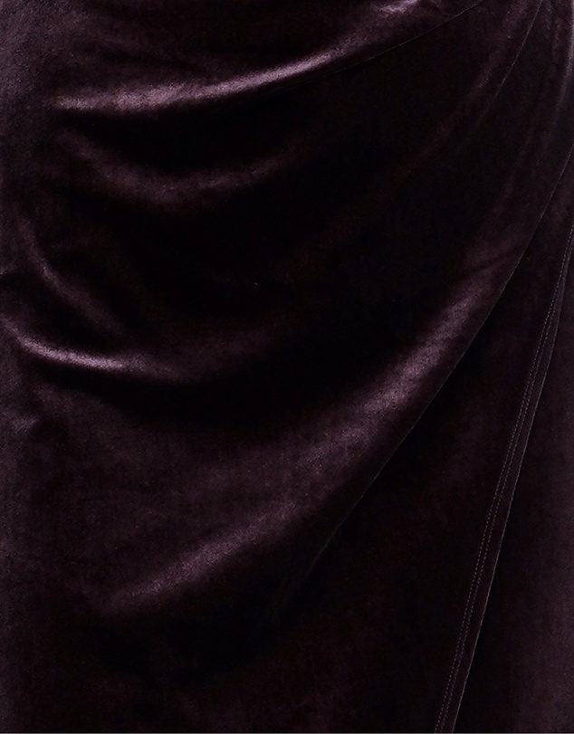 Pilgrim - Lauren Cowl Velvet Maxi Dress