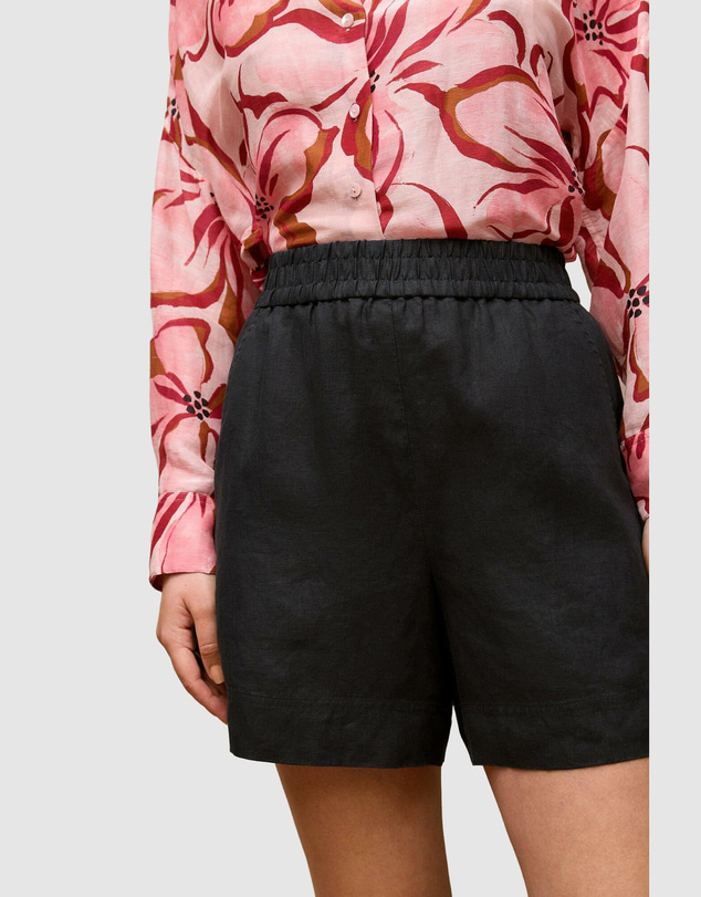 Trenery - Linen Pull On Short