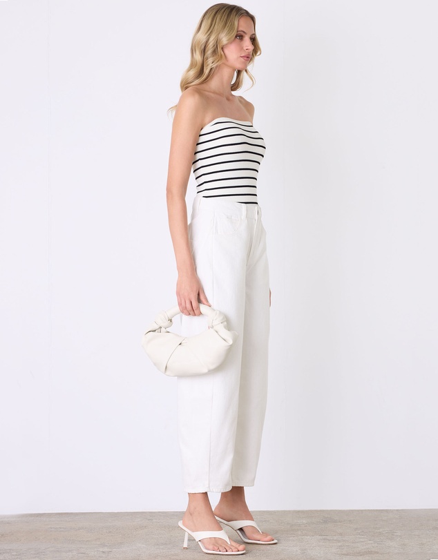 Esmaee - Azur Stripe Bandeau Top