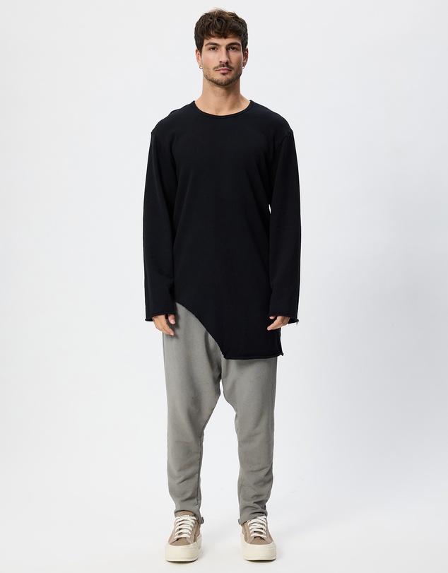 Surrounded By Ghosts - The Phenakite French Terry Assymetrical Hem Jumper