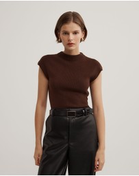 Witchery - High Neck Knit T-shirt