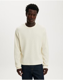 Cotton On - Cropped Fit Textured Long Sleeve