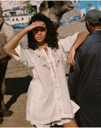 KINGA CSILLA - Reka Embroidered Berry Shirt
