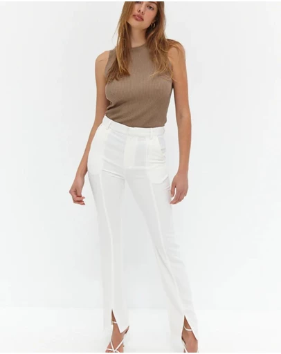 Style Addict - Front Split Trouser Pants