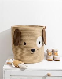 Living Textiles - Cotton Rope Animal Hampers - Puppy