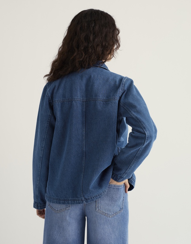 Seasalt - Seasalt Cornwall Blue Reading Rocks Denim Jacket