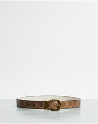 Coach - Classic Reversible Belt In Signature Canvas