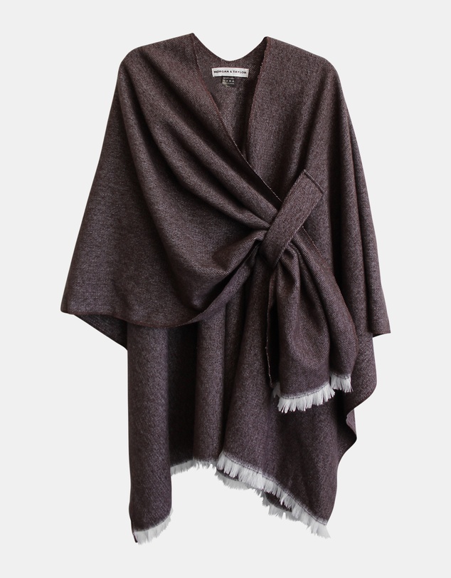 Morgan & Taylor - Concetta Poncho in Brown