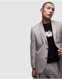 Topman - Slim Linen Suit Jacket