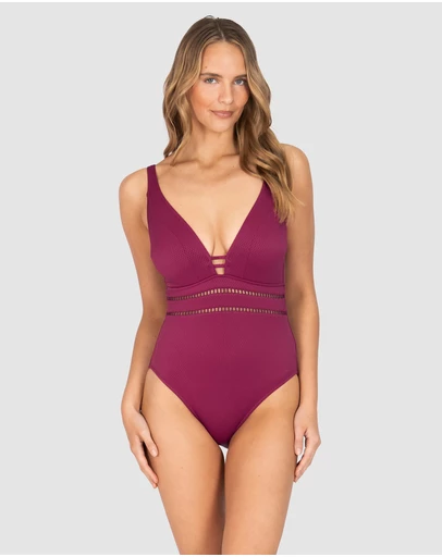 Baku Swimwear - Rococco C/DD Cup Plunge One Piece Swimsuit