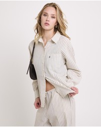 Subtitled - Morgan Stripe Oversized Long Sleeve Shirt