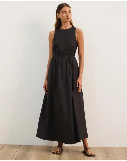 Atmos&Here - Isobel Cotton Poplin Midi Dress