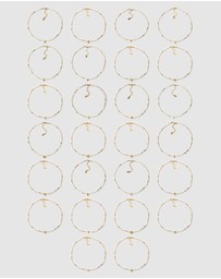 Arms Of Eve - Beaded Gemstone and Pearl Initial Necklace
