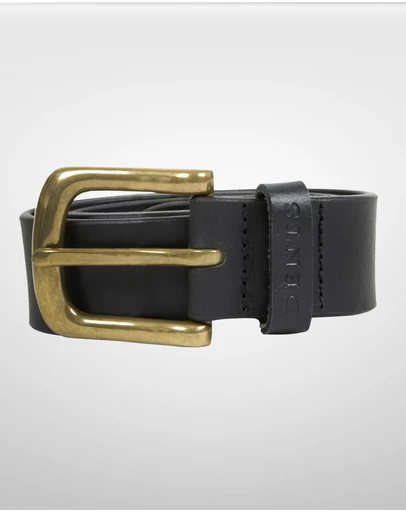 DENTS - Heritage Lined Full Grain Leather Belt with Brass Buckle