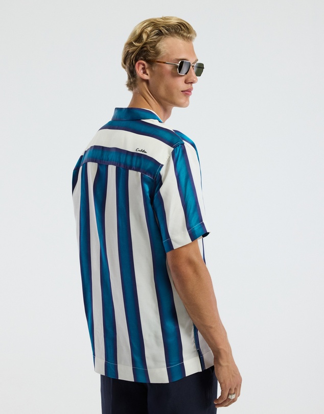 Calibre - Ombre Stripe Short Sleeved Shirt Pacific