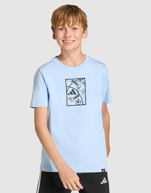 adidas Sportswear - Football Graphic T-Shirt - Kids-Teens