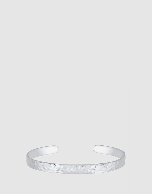Kuzzoi - ICONIC EXCLUSIVE - Hammered Cuff Bracelet in 925 Sterling Silver