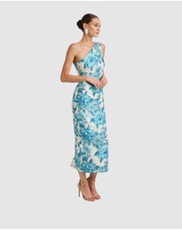 Romance by Honey and Beau - Seanna One Shoulder Midi Dress