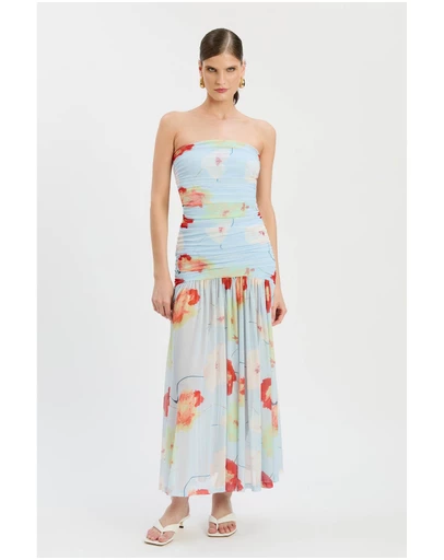 Bardot - Solana Printed Mesh Maxi Dress