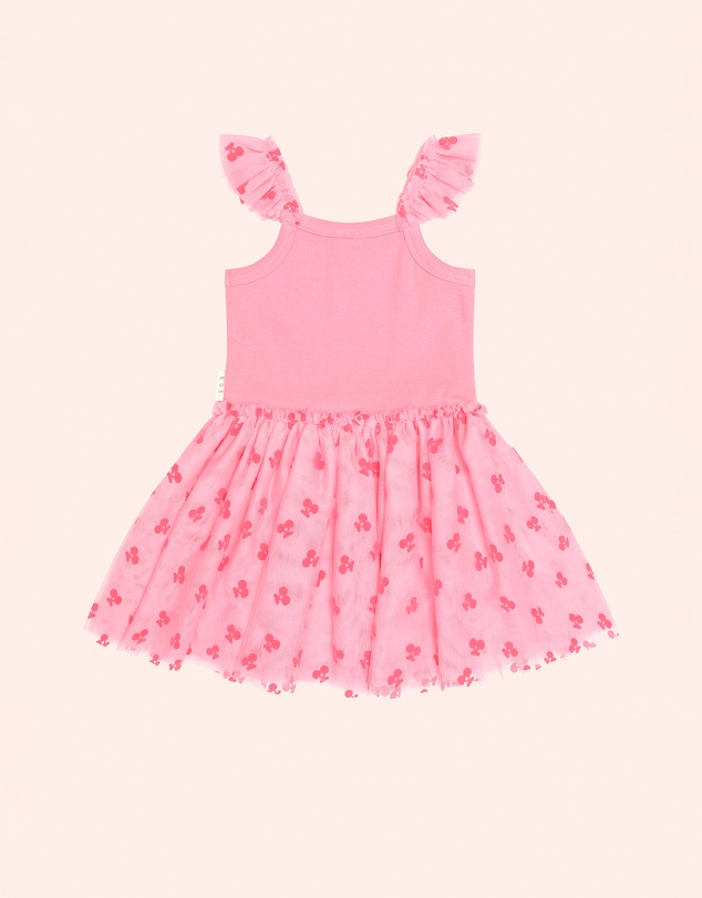 Huxbaby - Tropical Fruit Embroidered Sleeveless Tulle Dress - Babies-Kids
