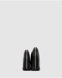 Republic of Florence - Duo Black Leather Pouch Set