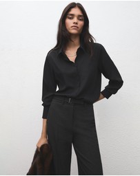 M.N.G - Belt Straight-Fit Trousers