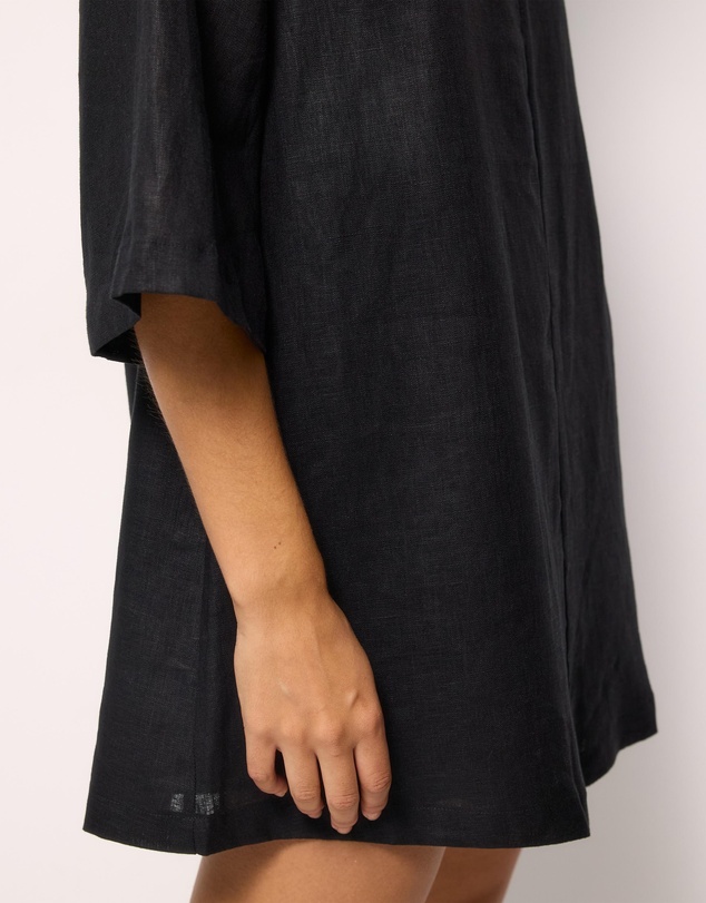 AERE - Nora Linen Mini Shift Dress