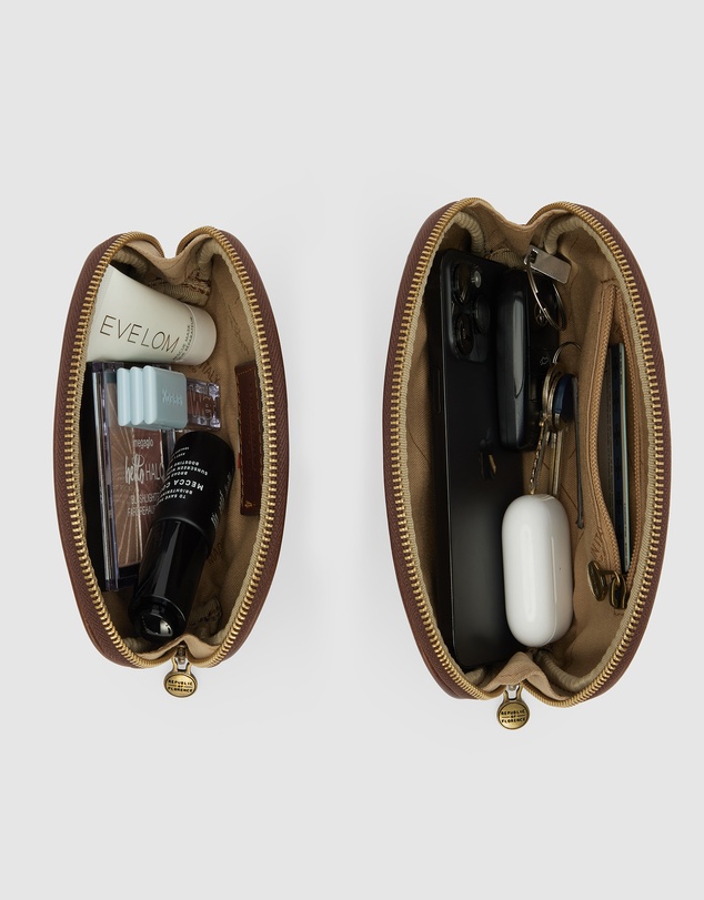 Republic of Florence - Duo Brown Leather Pouch Set