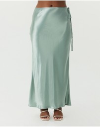 Third Form - Satin Bias Tie Side Skirt