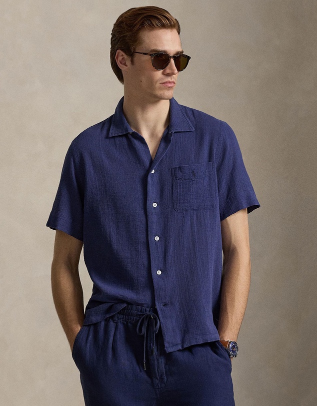 Polo Ralph Lauren - Classic Fit Basket-Weave Camp Shirt