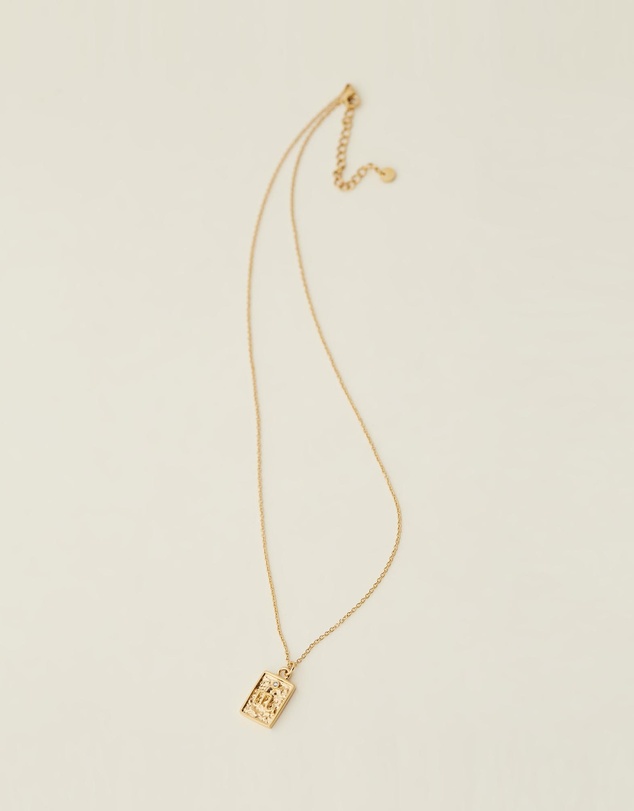 Carly Paiker - Scorpio Star Sign Zodiac Tag Necklace
