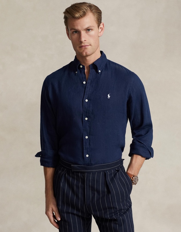 Polo Ralph Lauren - Custom Fit Linen Shirt- ICONIC EXCLUSIVE