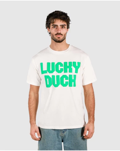 Skwosh - Lucky Duck Slang Tee in White
