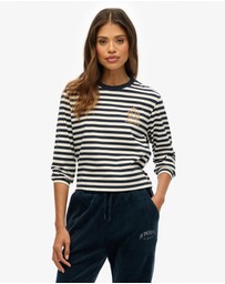Superdry - Country Club Long Sleeve Stripe Top