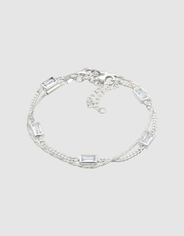 Elli Jewelry - Topaz Bracelet Set in 925 Silver