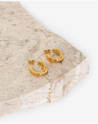 Forcast - Lyra Crossover Hoop Earrings