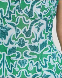 Oxford - Jacqueline Printed Peplum Top