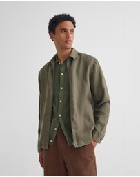 Oxford - Adem Linen Zip Bomber