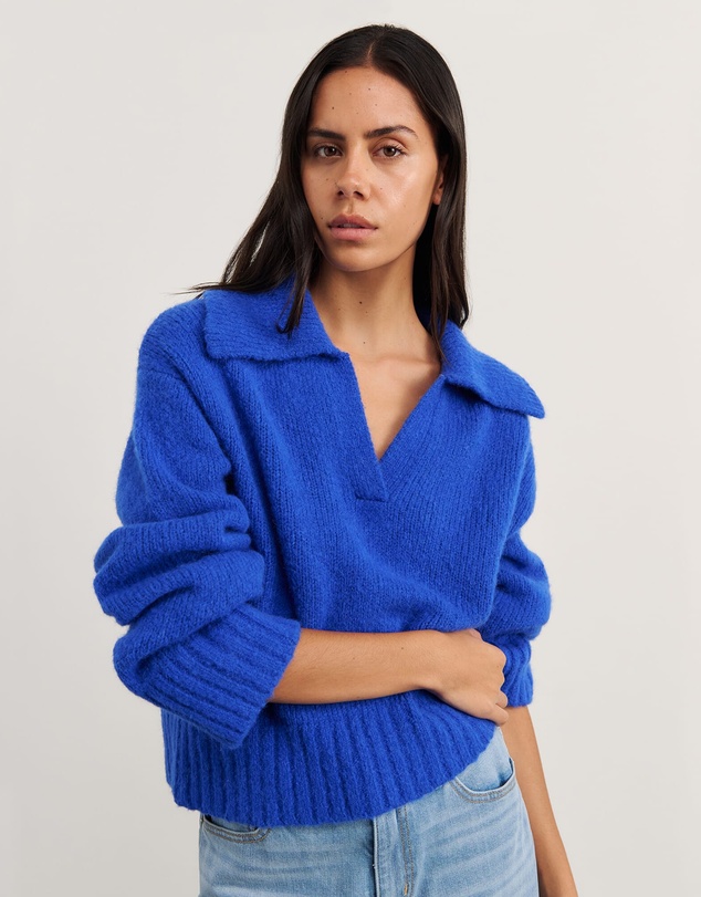 Jag - Lily Collared Knit