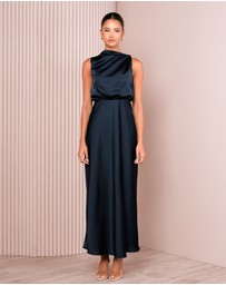 Azzurielle - Darsha Blouson Maxi Dress