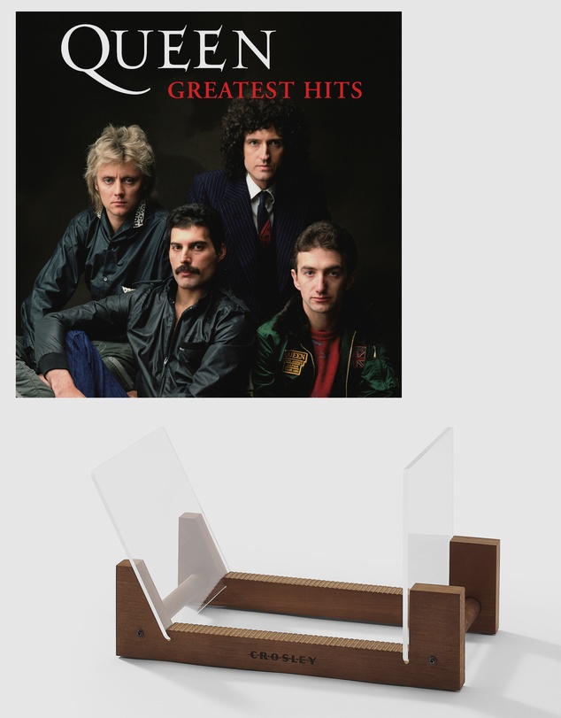 Universal Music - Queen Greatest Hits - Double Vinyl Album & Crosley Record Storage Display Stand