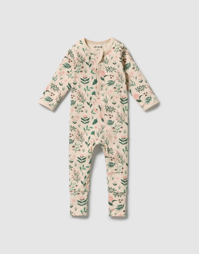 Wilson & Frenchy - Organic Zipsuit with Feet - Babies