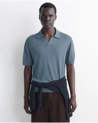 COS - Knitted Linen Polo Shirt